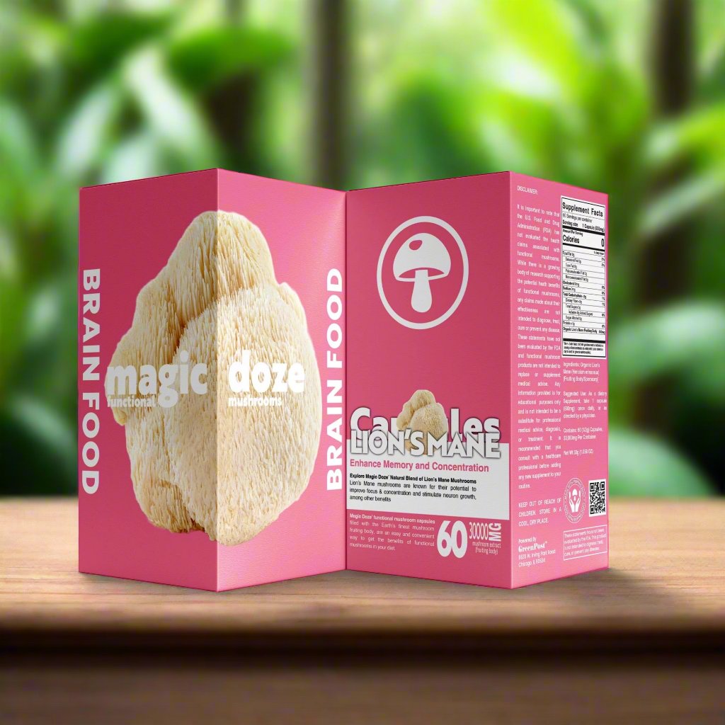Functional Mushroom Capsules | Vegan & Organic | Magic Doze™