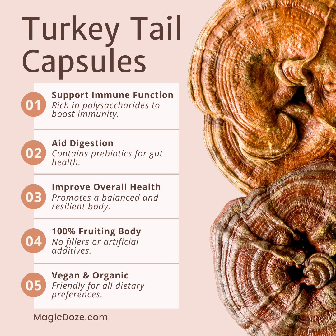 Turkey Tail Capsules - Shield by Magic Doze™