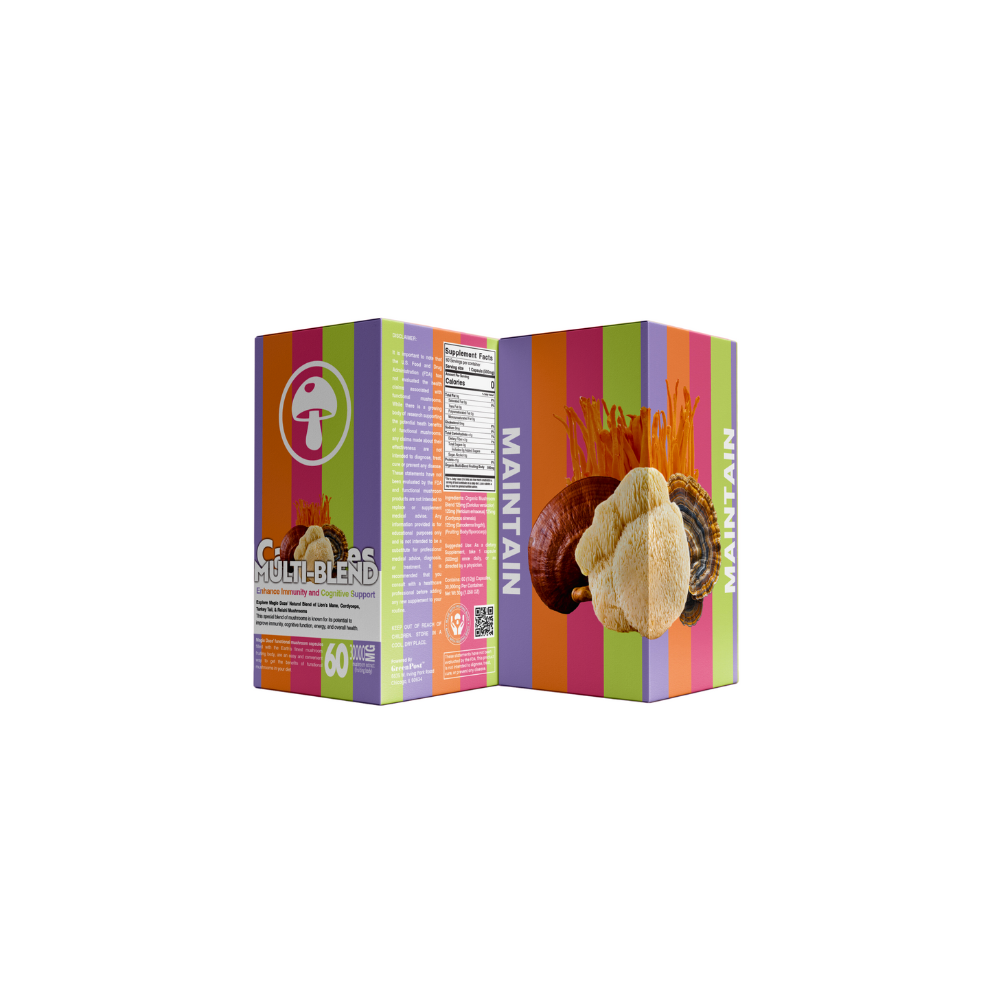 Multi-Blend Mushroom Capsules - Maintain