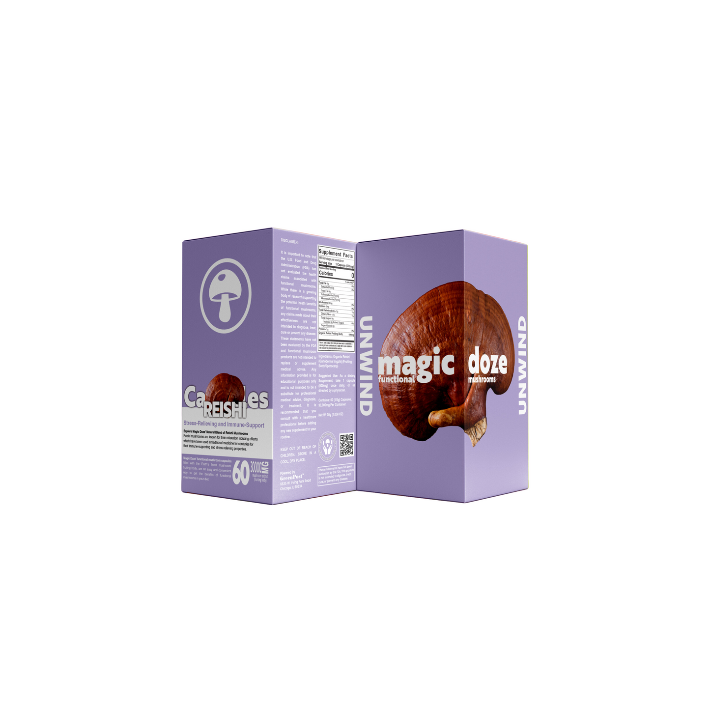 Reishi Mushroom Capsules - Unwind