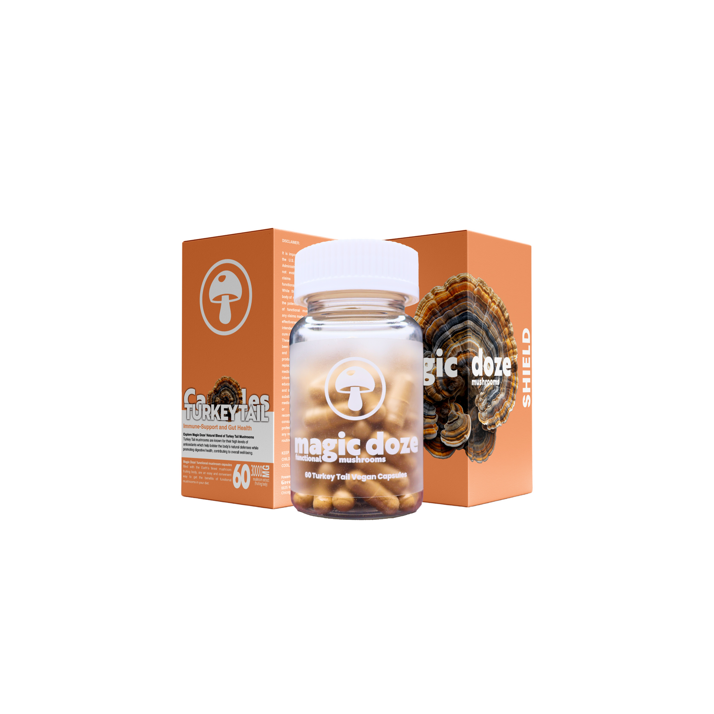 Turkey Tail Mushroom Capsules - Shield