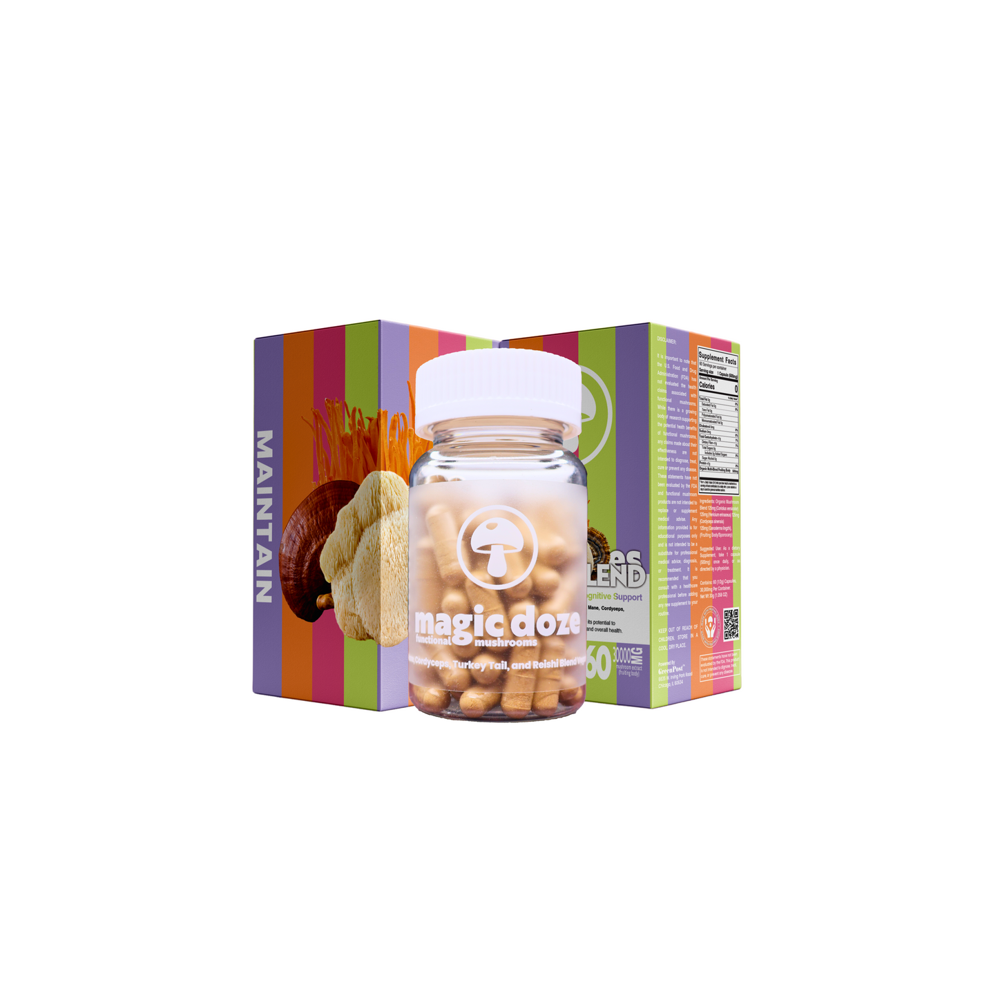 Multi-Blend Mushroom Capsules - Maintain