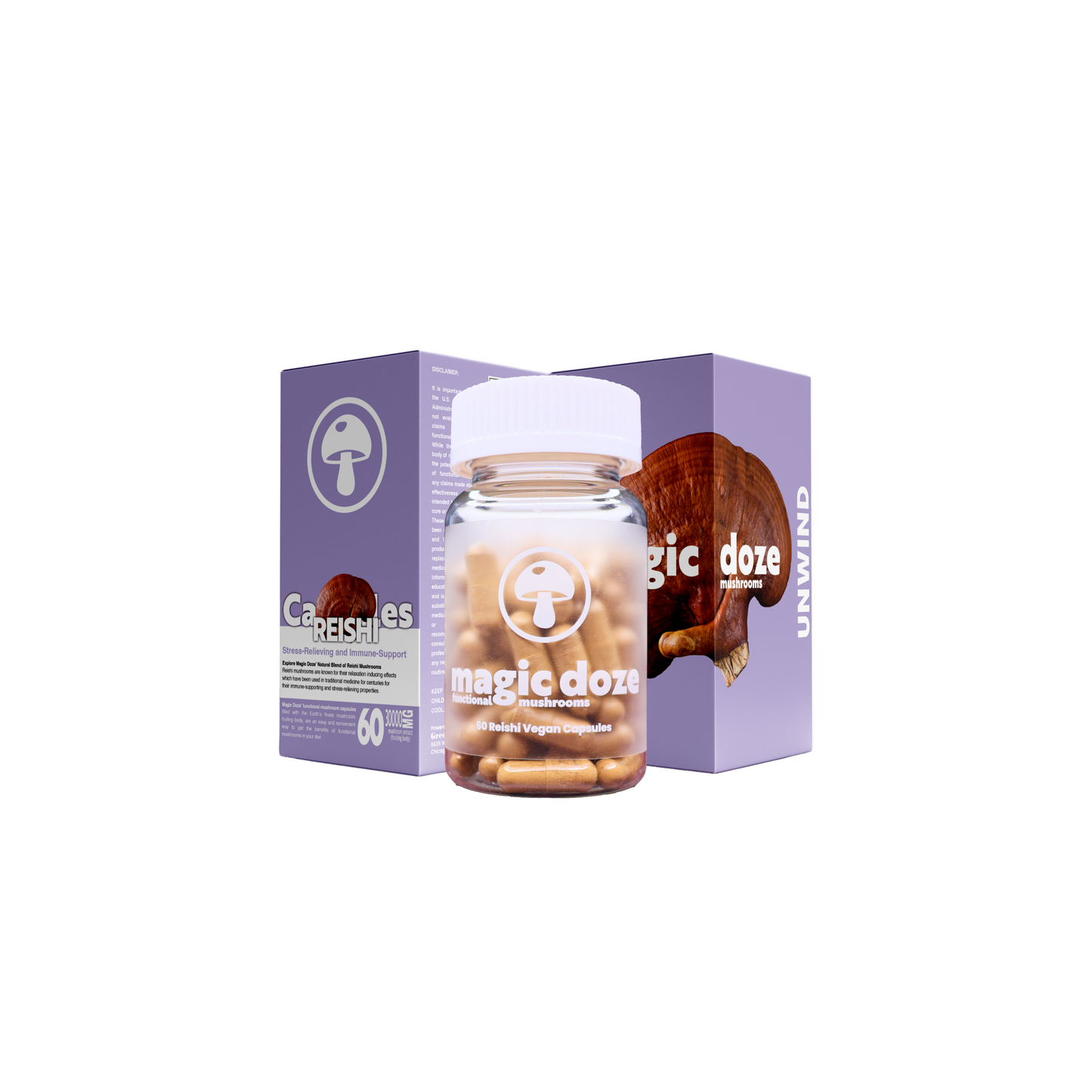 Reishi Mushroom Capsules - Unwind