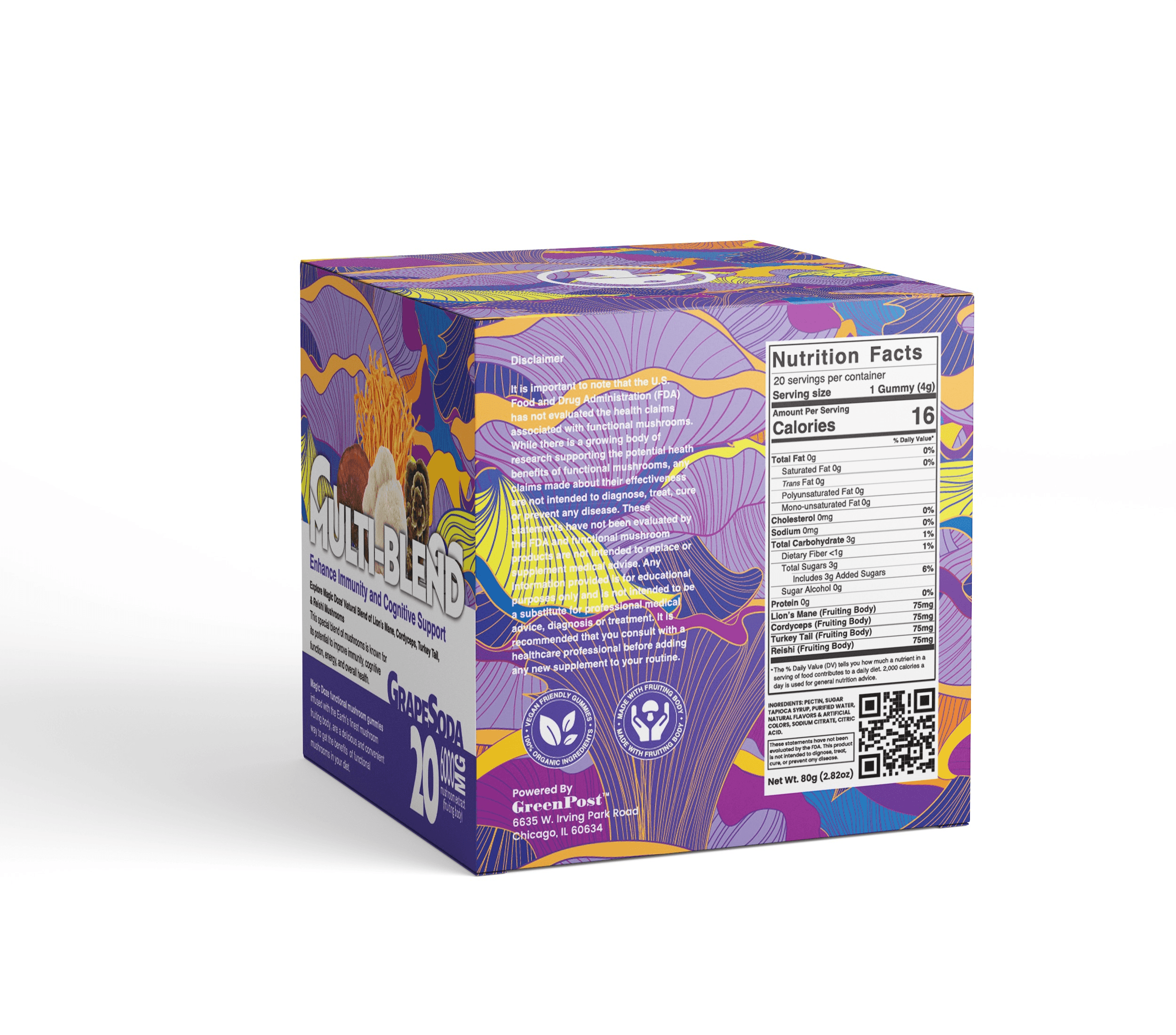 Multi-blend Mushroom Gummies (Grape Soda) | Holistic Wellness – Magic Doze